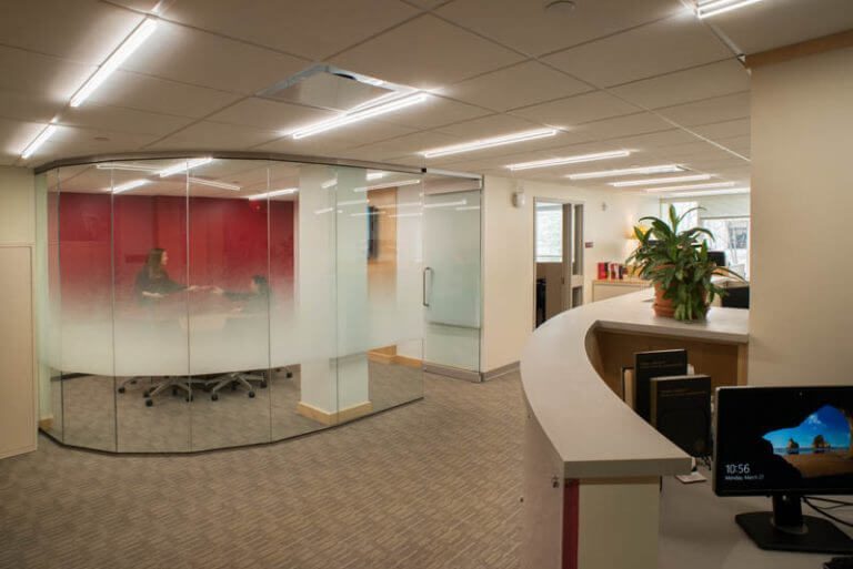 Dean's office lobby and meeting room