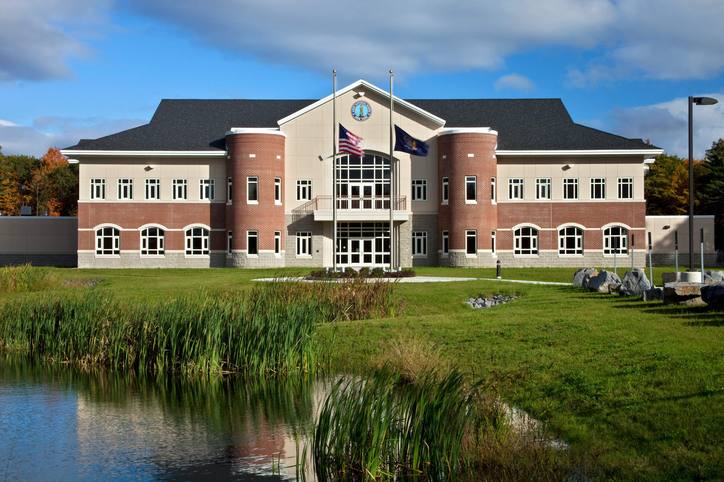 National guard building exterior view