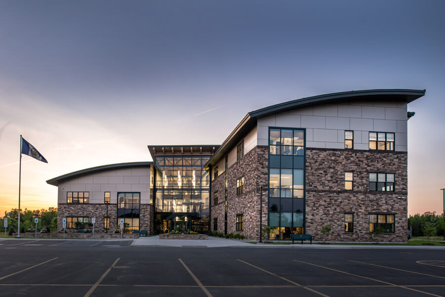 Administration building exterior view