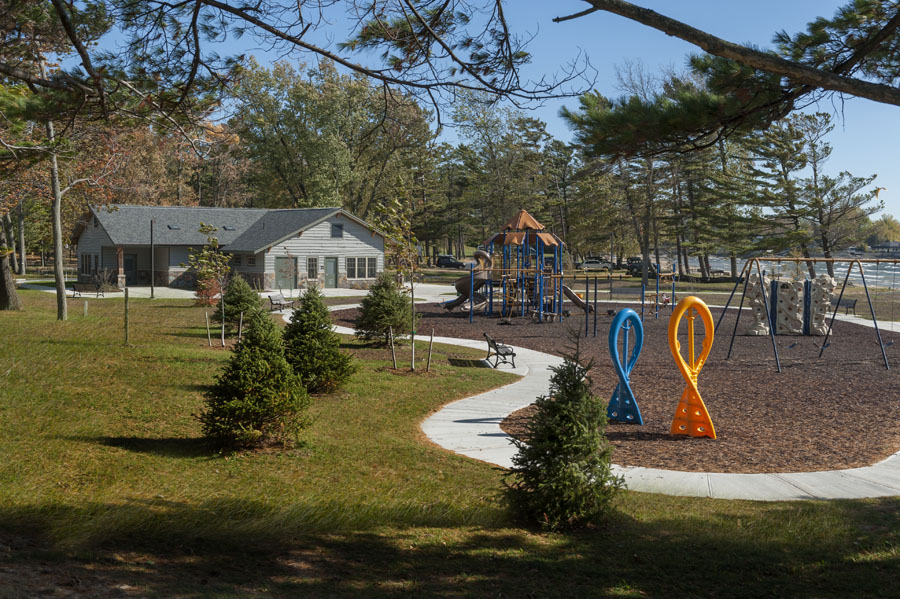 View of Cumberland Bay State Park Playground