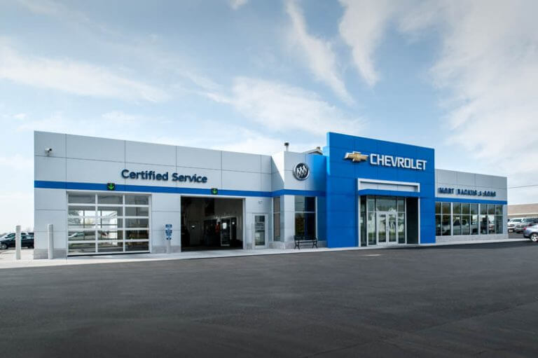 Chevrolet dealership front exterior