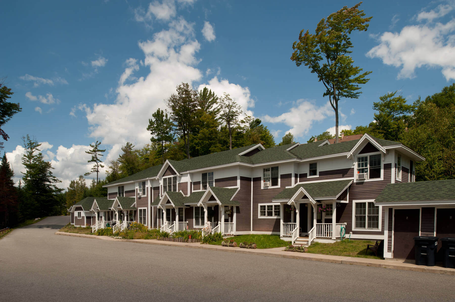 Front view of the housing complex