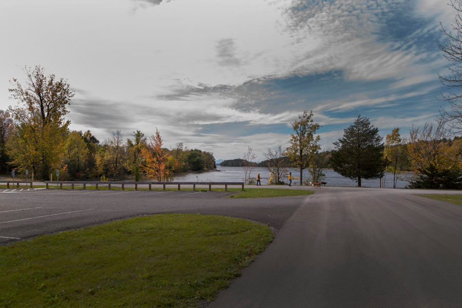View of Cumberland Bay State Park from Parking Lot