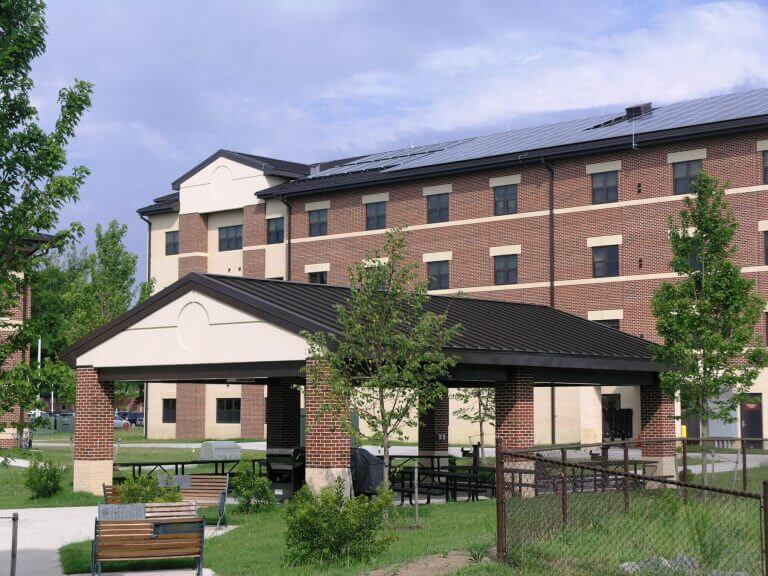 warrior in transition apartment front exterior entrance