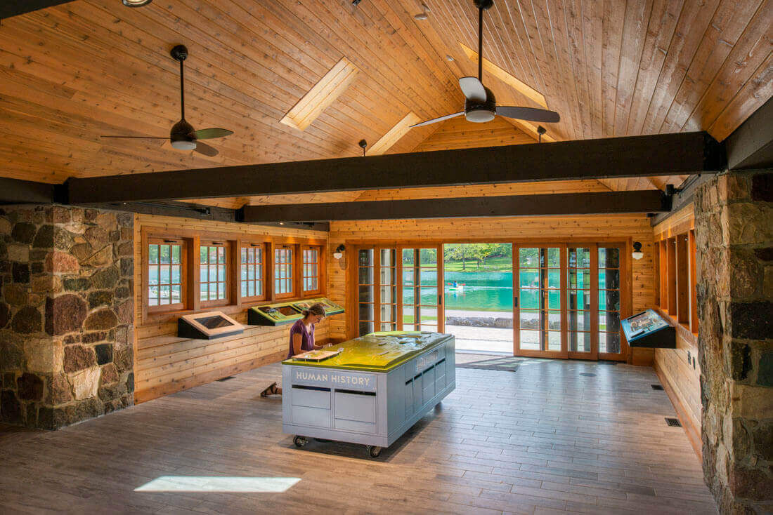 Environmental education center interior